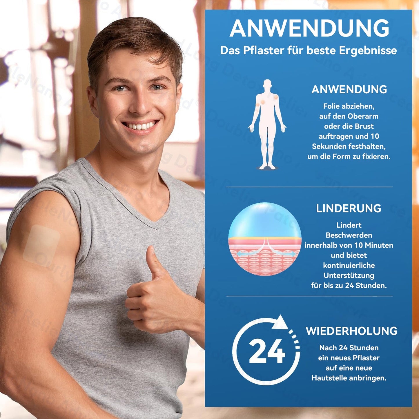 👨⚕️🌿BfArM-registriert | Zvoevo® DoubleNano COPD-Linderungspflaster (💝 Gezielte Behandlung bei Husten, Atemnot, Keuchen, Schleim, verstopfter Nase, Bronchitis, Allergiesymptomen und allgemeinen Lungenbeschwerden 🫁)