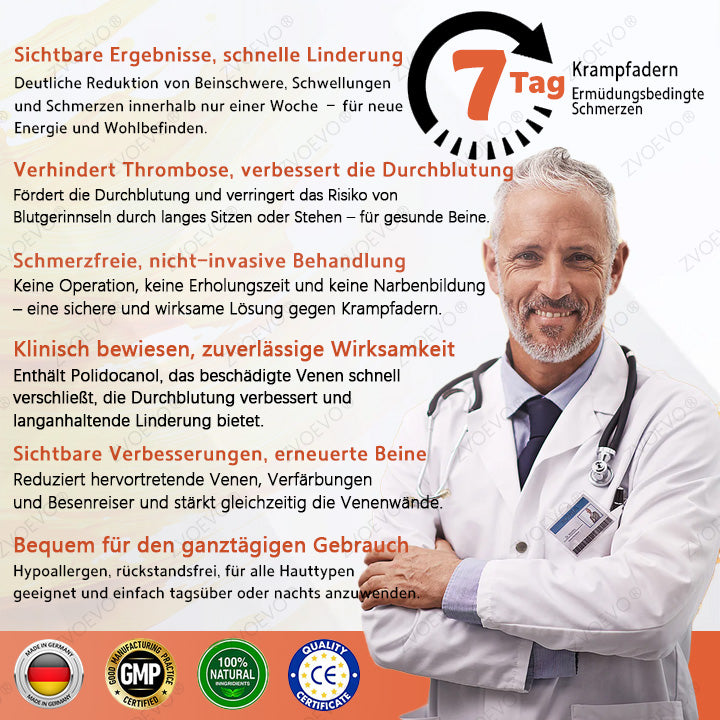 💐🎁Zvoevo® Vein Ease Mikronadel Pflegepflaster (Für Besenreiser, Krampfadern, Schwellungen & Beinermüdung)