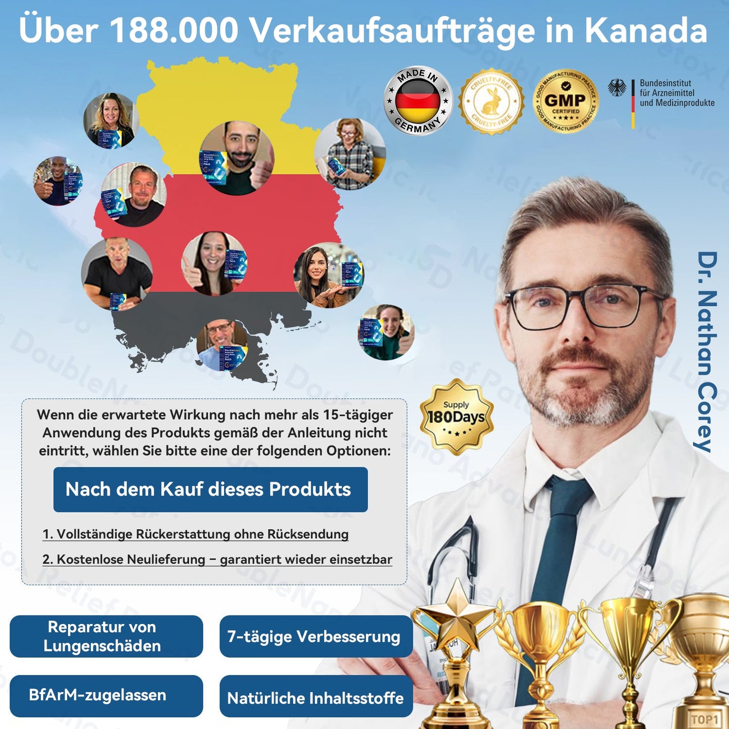 👨‍⚕️🏅BfArM-registriert | Zvoevo® DoubleNano COPD-Linderungspflaster (💝 Gezielte Behandlung bei Husten, Atemnot, Keuchen, Schleim, verstopfter Nase, Bronchitis, Allergiesymptomen und allgemeinen Lungenbeschwerden 🫁)
