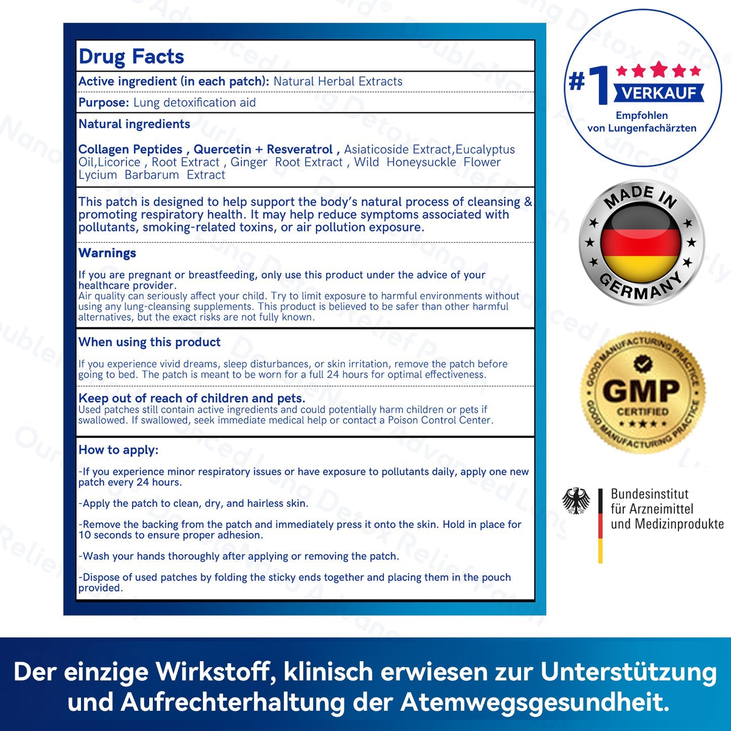 👨‍⚕️🏅BfArM-registriert | Zvoevo® DoubleNano COPD-Linderungspflaster (💝 Gezielte Behandlung bei Husten, Atemnot, Keuchen, Schleim, verstopfter Nase, Bronchitis, Allergiesymptomen und allgemeinen Lungenbeschwerden 🫁)
